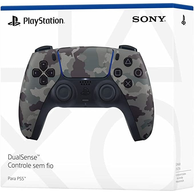 Controle PS5 Dualsense Sem Fio Sony Camuflado Gray Original Lacrado Garantia + Nota Fiscal